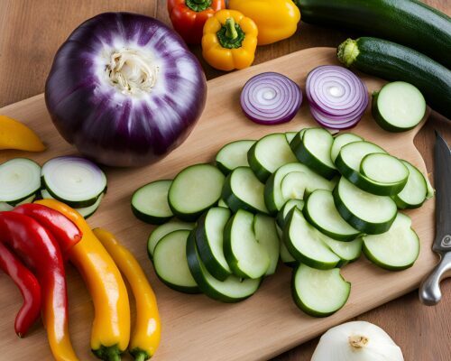 La découpe des légumes